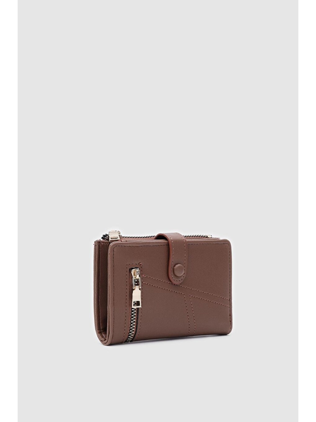 Kahverengi Earl Fermuarlı Cüzdan Taba-1