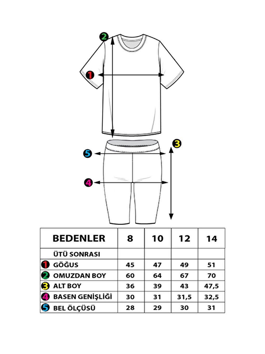 Toontoykids Pembe Kız Çocuk Neon Baskılı Taytlı Takım - 1