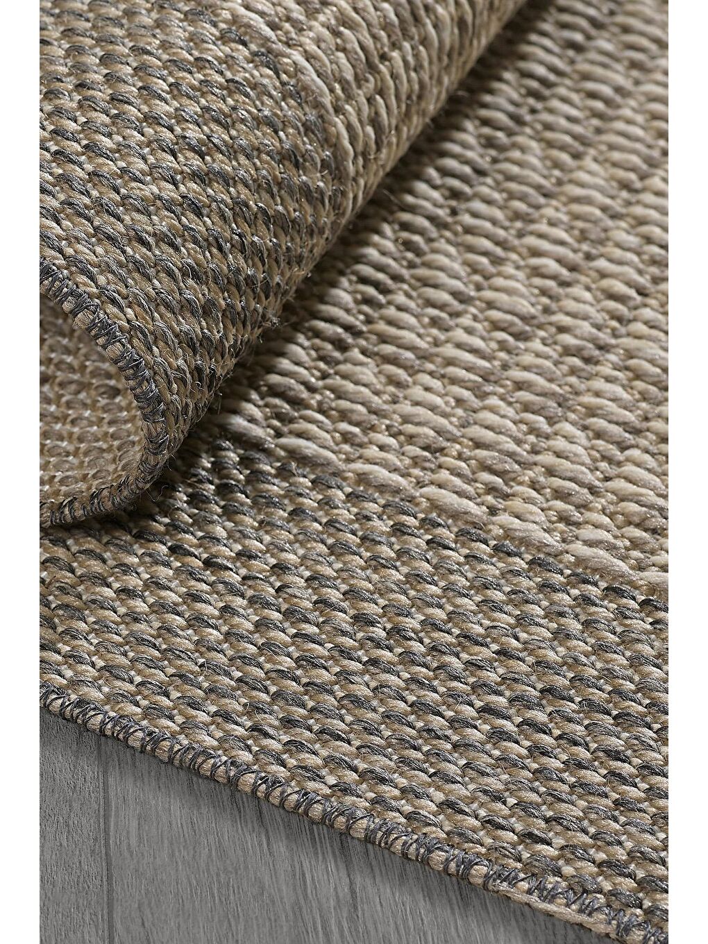 Konfor Halı Bej Sisalux 3091 Bej Jüt Tabanlı Modern Dokuma Kilim Sisal Hasır Halı-140x200 - 3