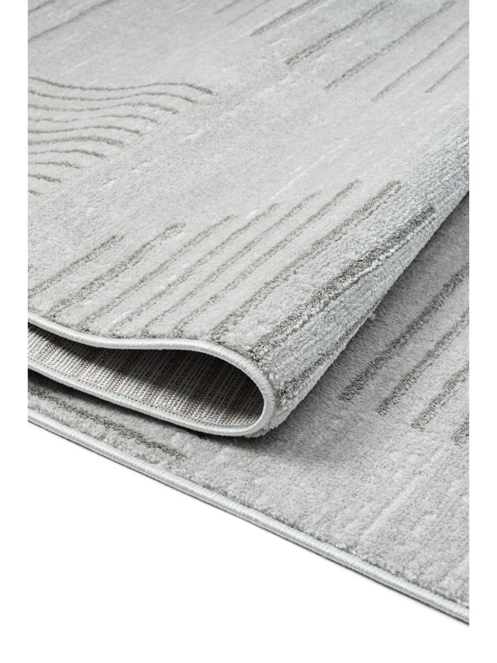 Gri Claude 1635 Modern Dokuma Halı Yumuşak İplikli-100x300-2