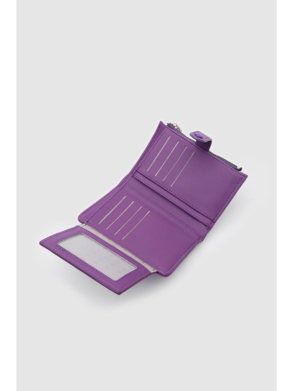 Earl Fermuarlı Cüzdan Mor-2