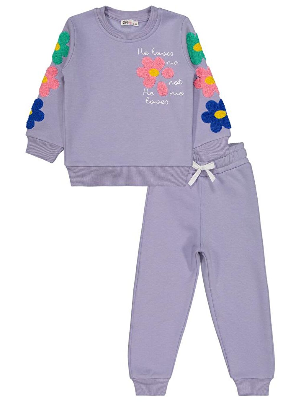 Girls Papatya Süzene 2-5 Yaş Eşofman Takımı - Lila5-6 Yaş