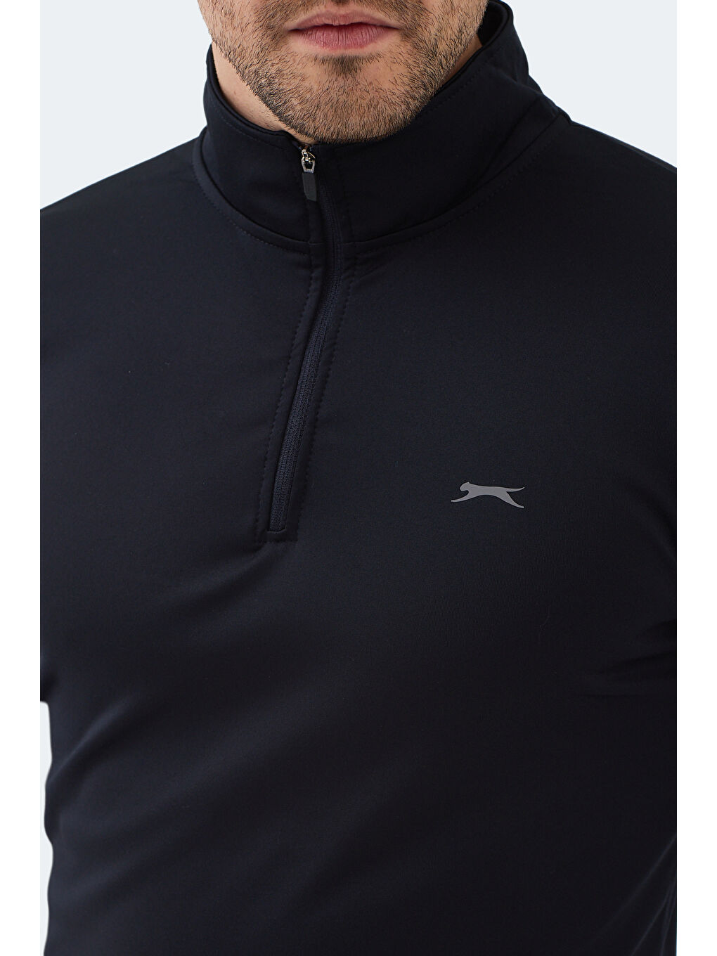 INTIMATE I Erkek Dik Yaka Fermuarlı Lacivert Sweatshırt-1