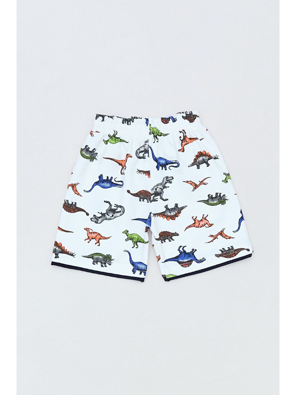 Turuncu Kaplan Baskılı Beli Lastikli Erkek Çocuk Şort