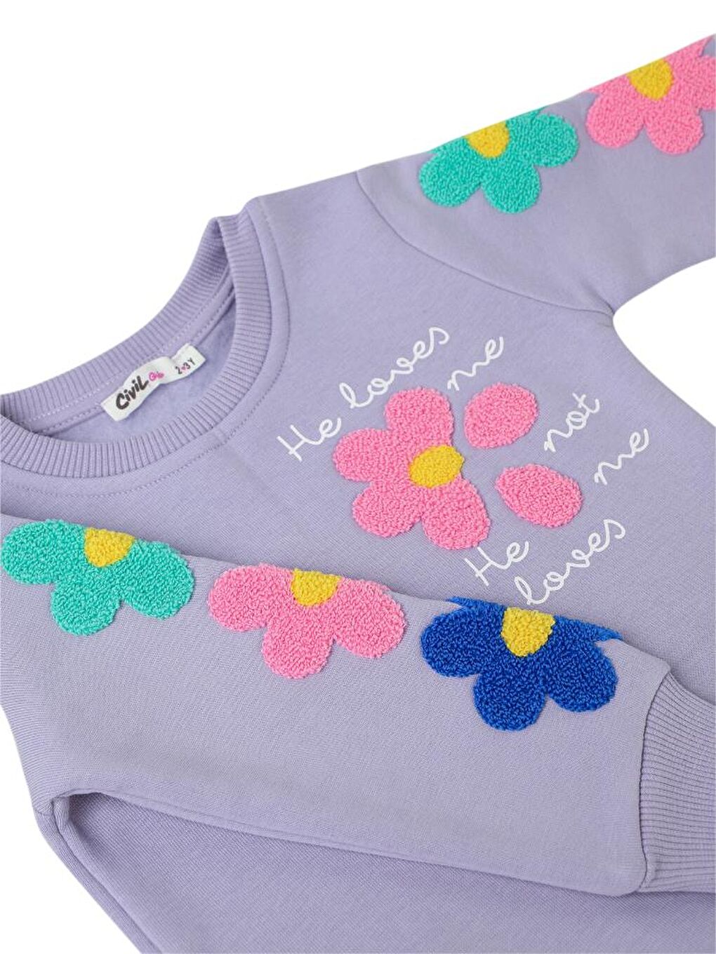 Girls Papatya Süzene 2-5 Yaş Eşofman Takımı - Lila5-6 Yaş-5