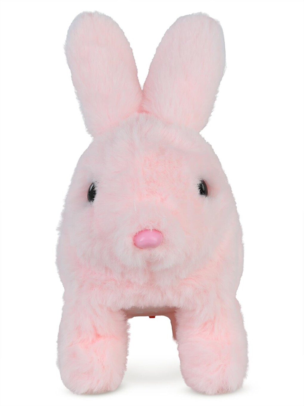 Sesli Hareketli Pelüş Evcil Tavşan - Pembe-1