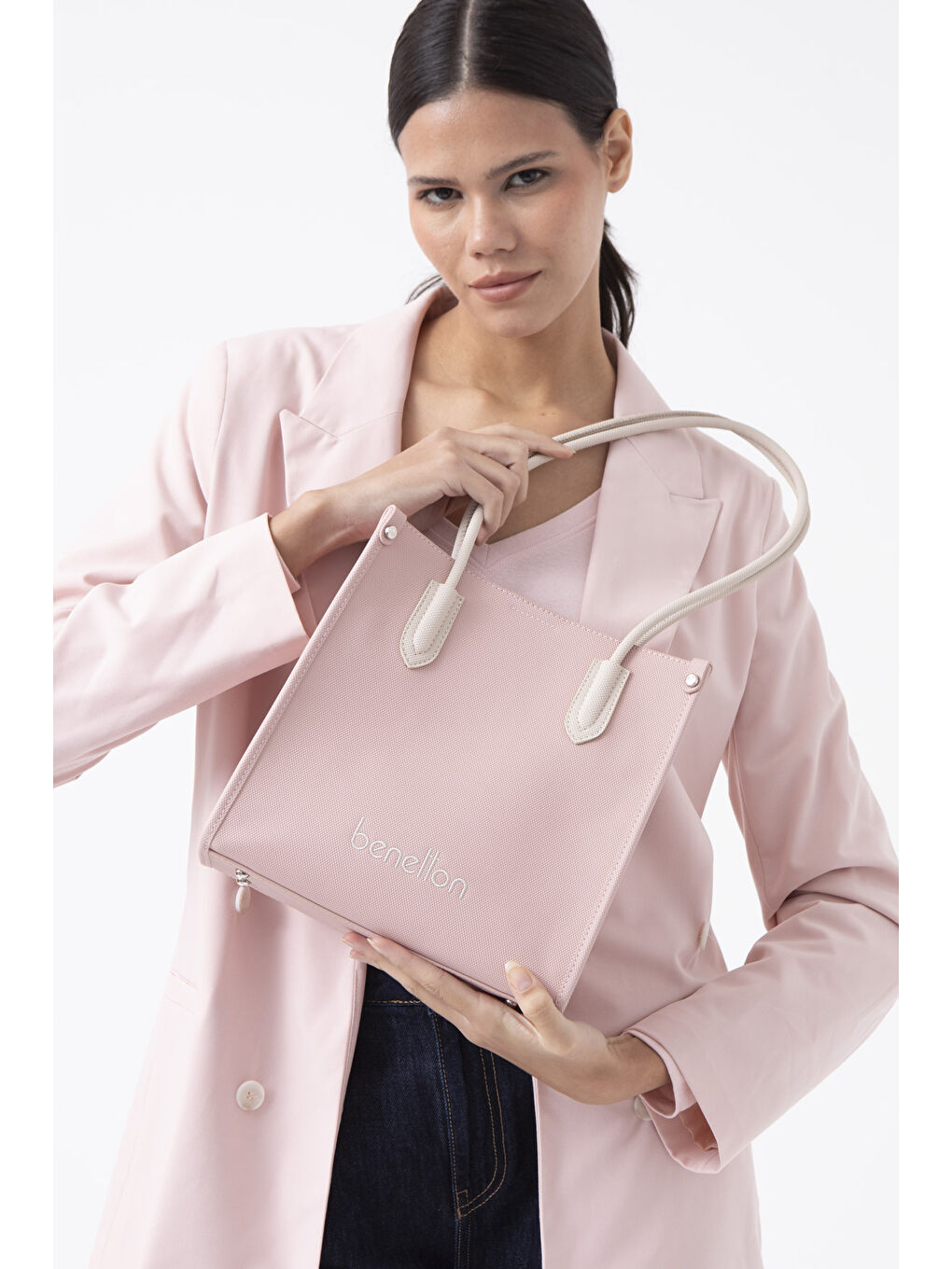 Pembe Kadin Kol Çantasi Pudra-Bej BNT1610