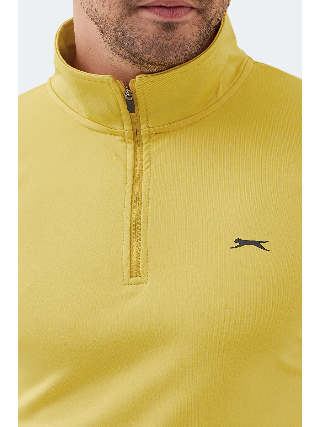 INTIMATE I Erkek Dik Yaka Fermuarlı Sarı Sweatshırt-1