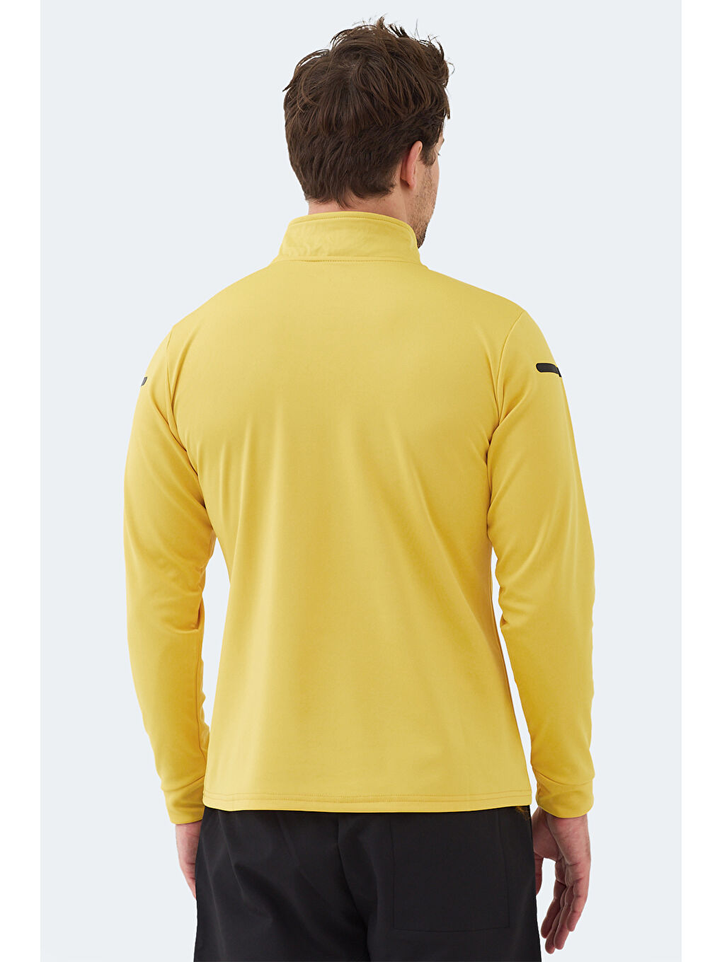 INTIMATE I Erkek Dik Yaka Fermuarlı Sarı Sweatshırt-2