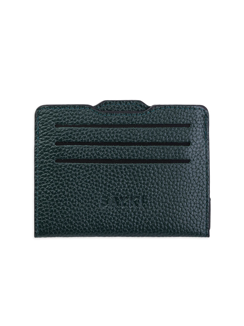 Yeşil Floter 100% Deri Cüzdan-1