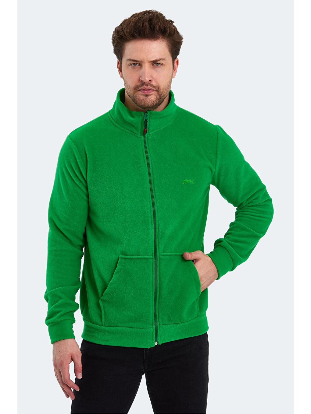 SANSA Erkek Fermuarlı Sweatshirt Hırka Yeşil