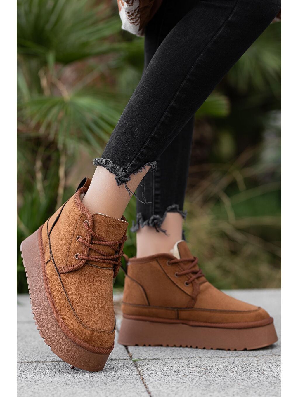 Kahverengi D590 Su Ve Soğuk Geçirmez Kadın Bot-2