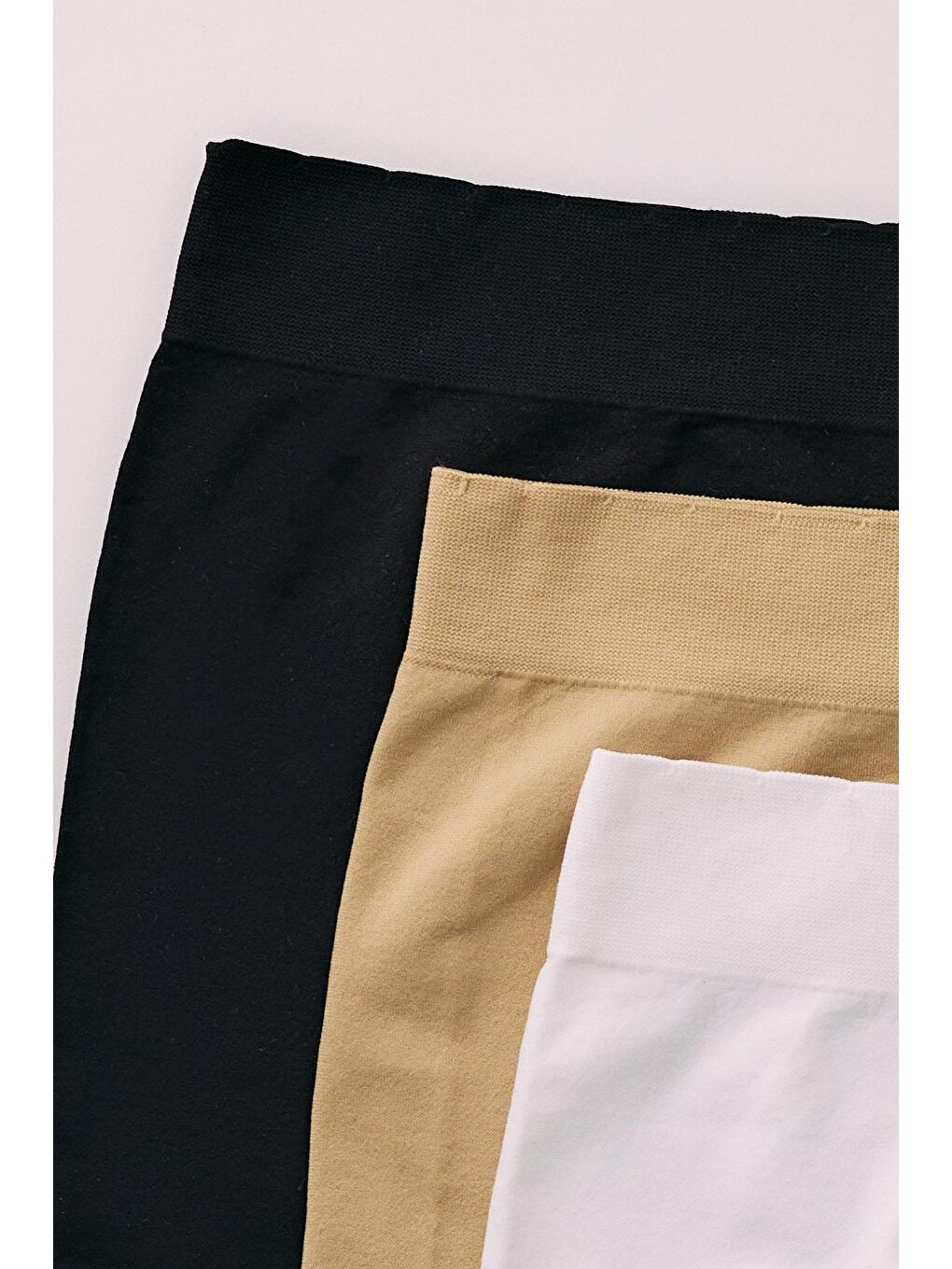 Karışık Kadın Basic 3'lü Seamless Boxer-1