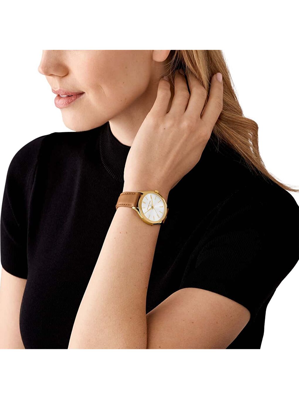 Kahverengi MK7543 Kadın Kol Saati-3