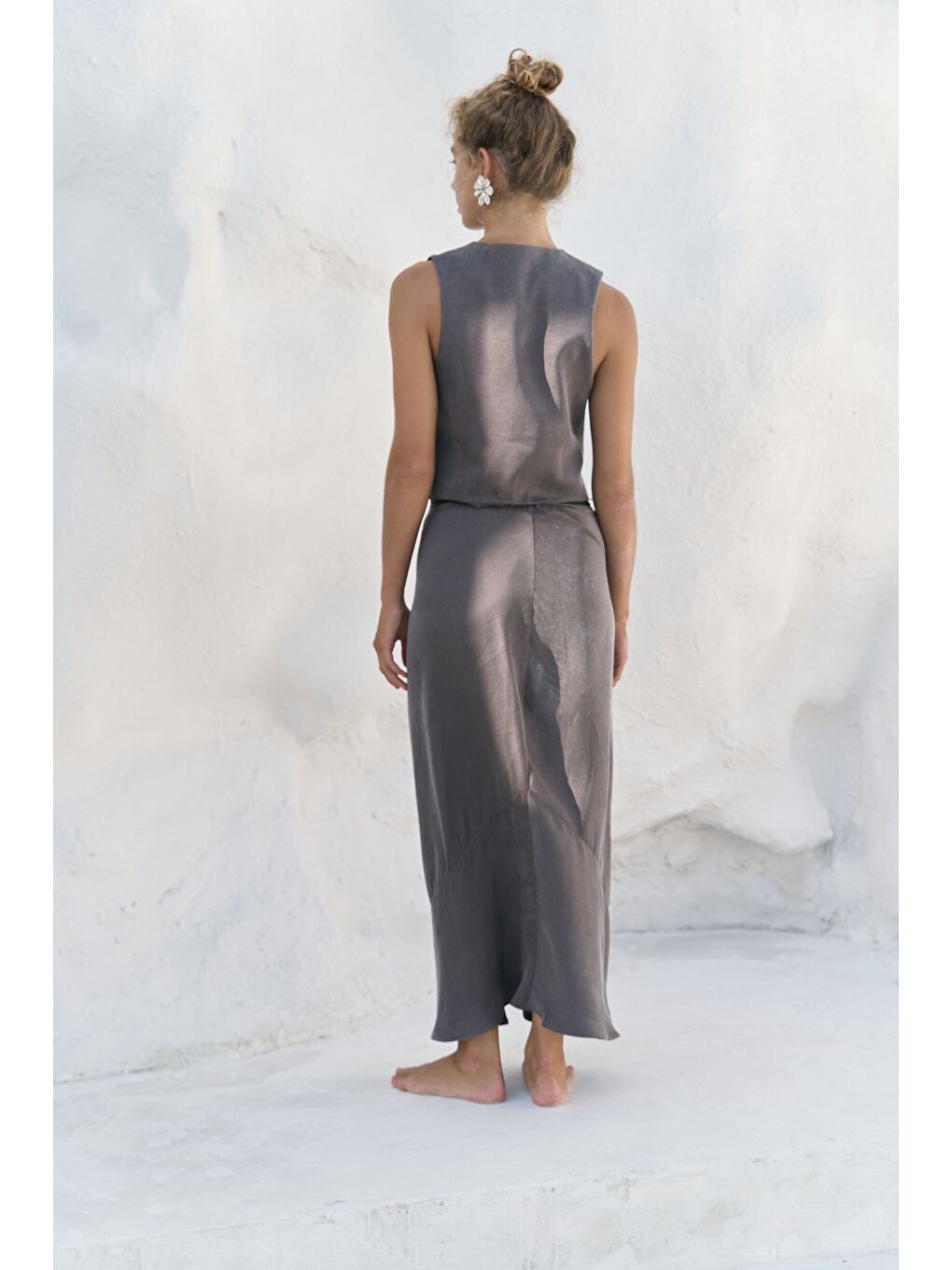 Katanya Antrasit Yelek Etek Takım-3