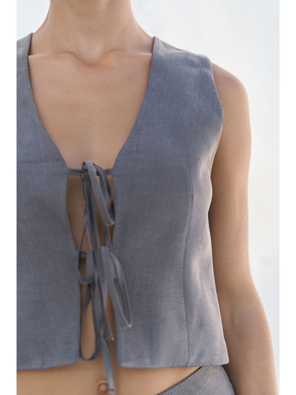 Katanya Antrasit Yelek Etek Takım-4