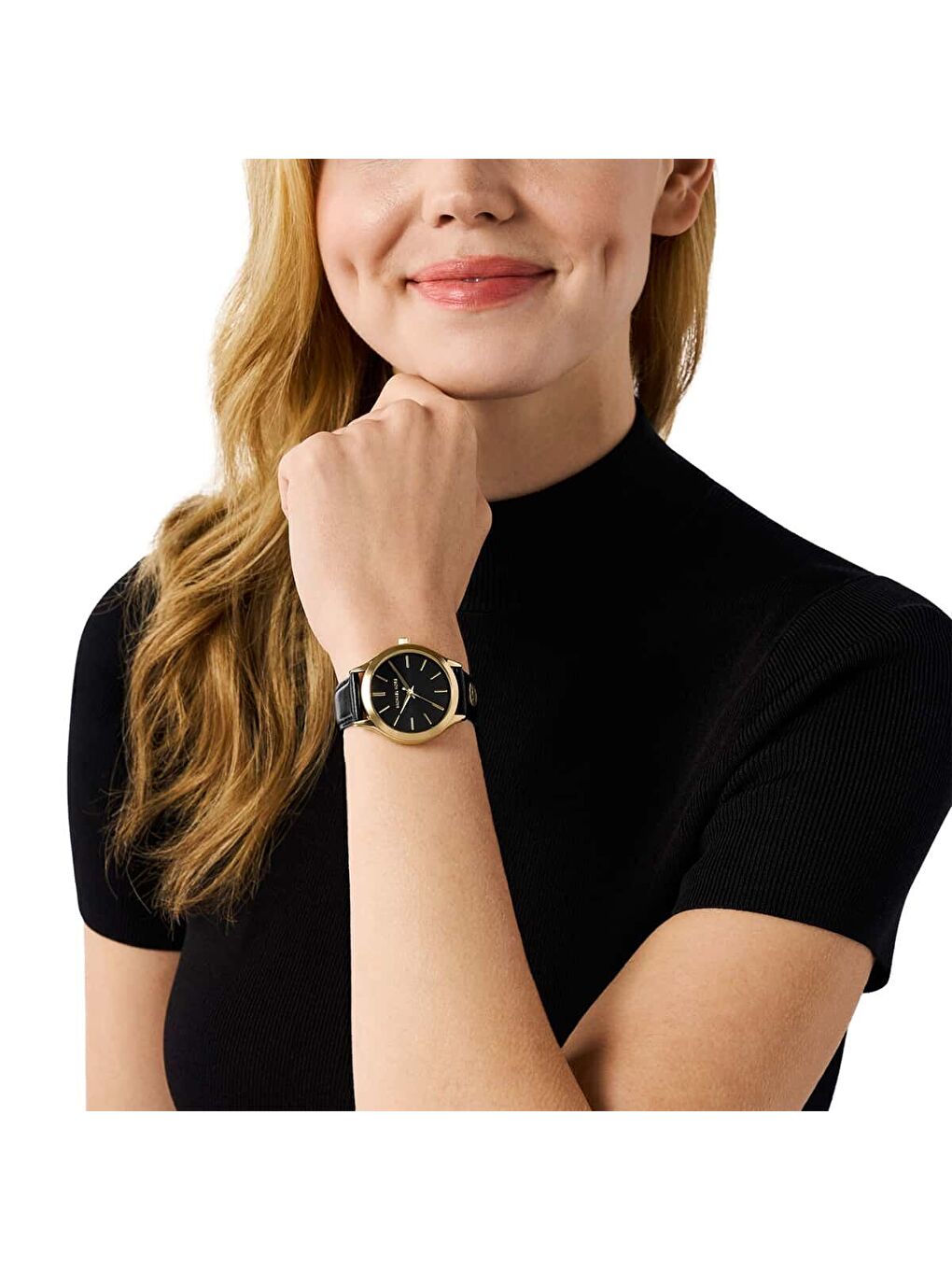 Siyah MK7553 Kadın Kol Saati-3