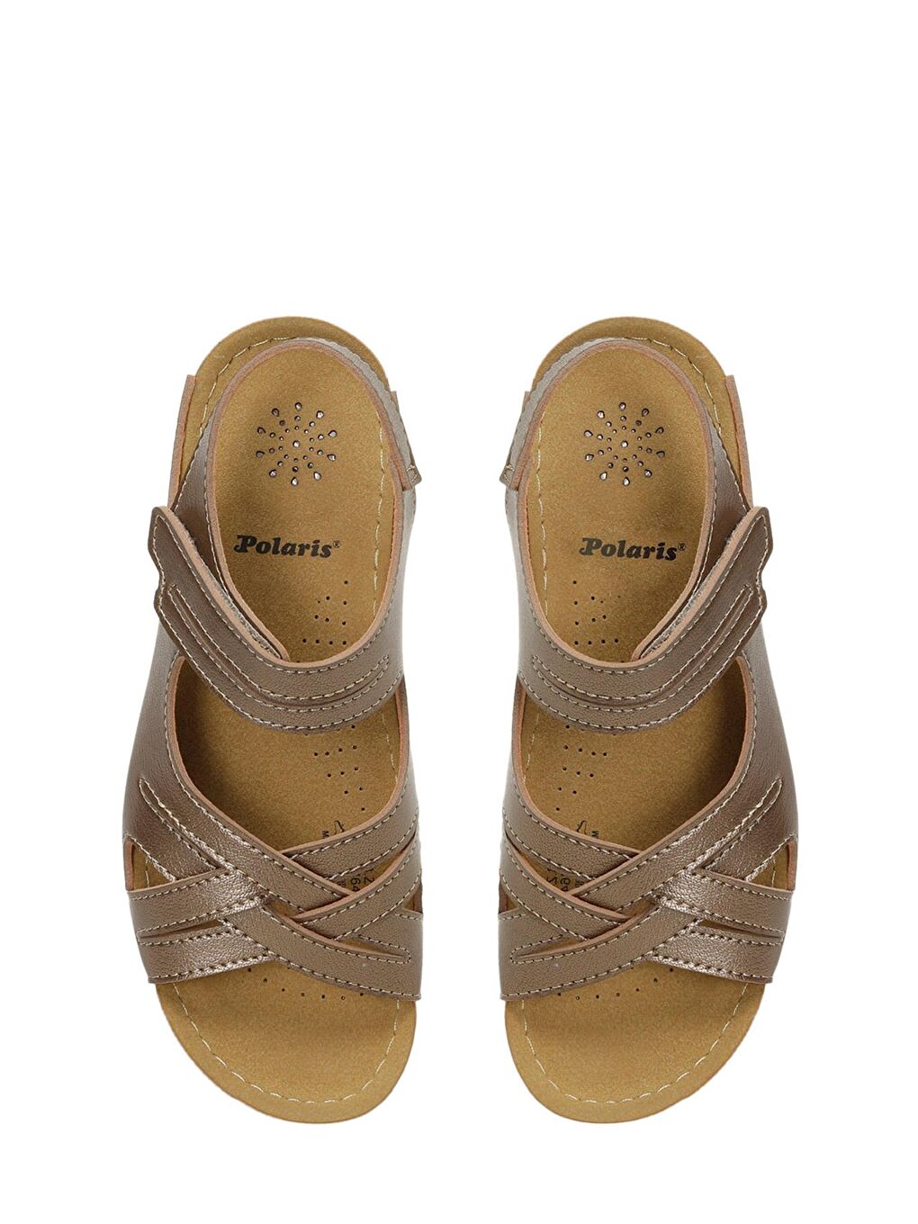 Sarı 164343.Z4FX Bronz Kadın Comfort Sandalet-3