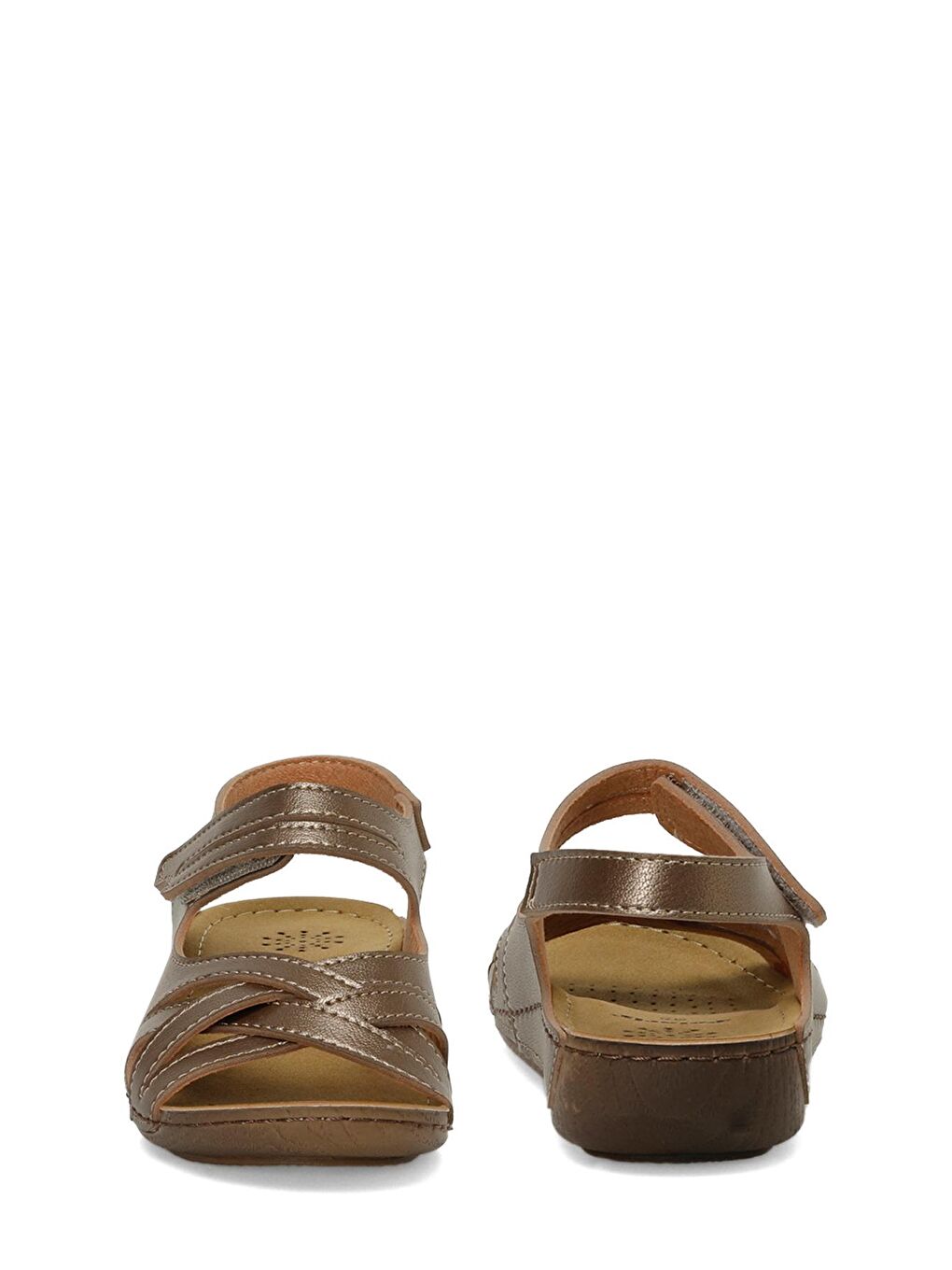 Sarı 164343.Z4FX Bronz Kadın Comfort Sandalet-4