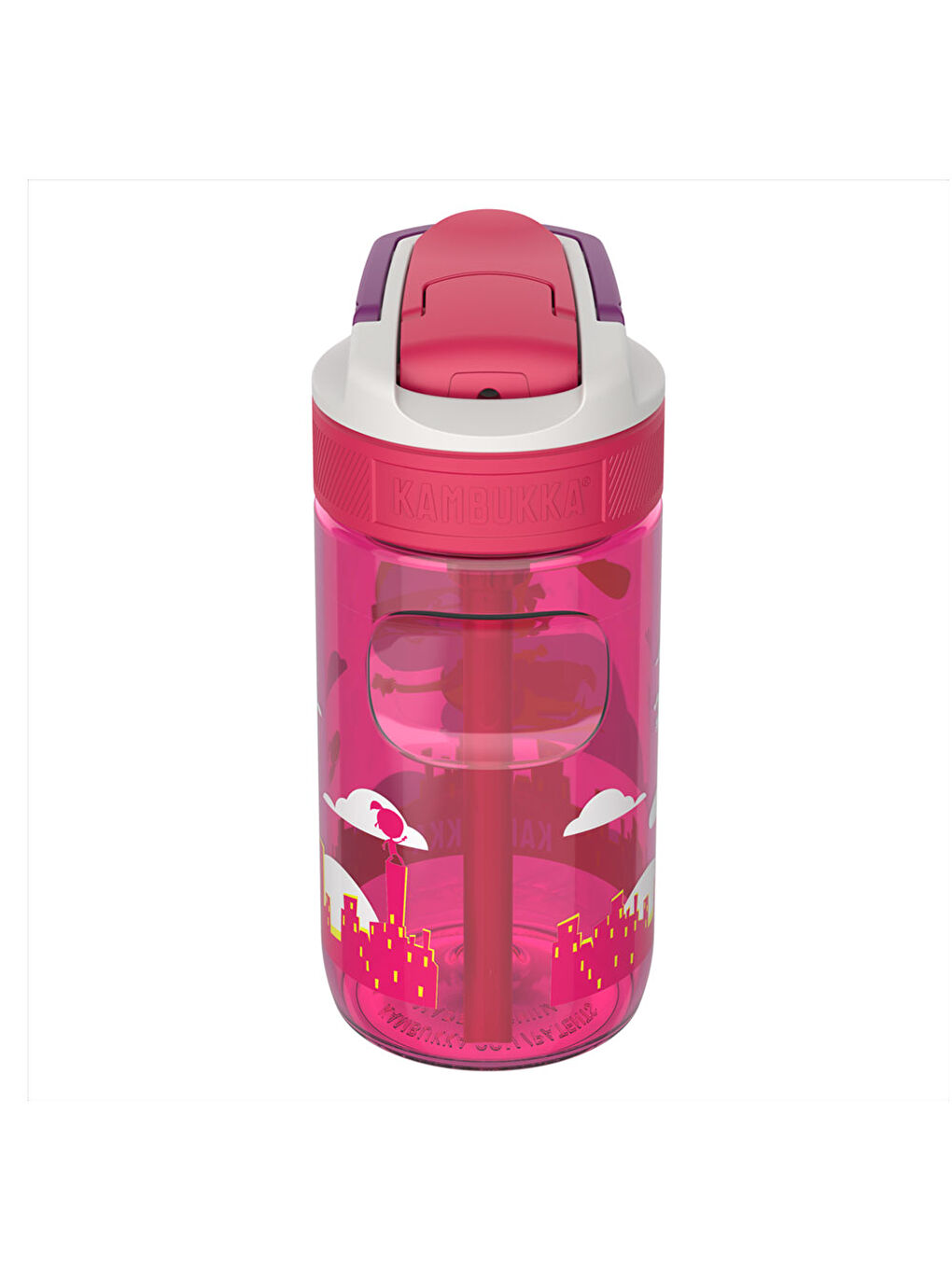 Kambukka Pembe Lagoon Çocuk Matarası 400 ml Fliying Supergirl KA11-04015 - 4