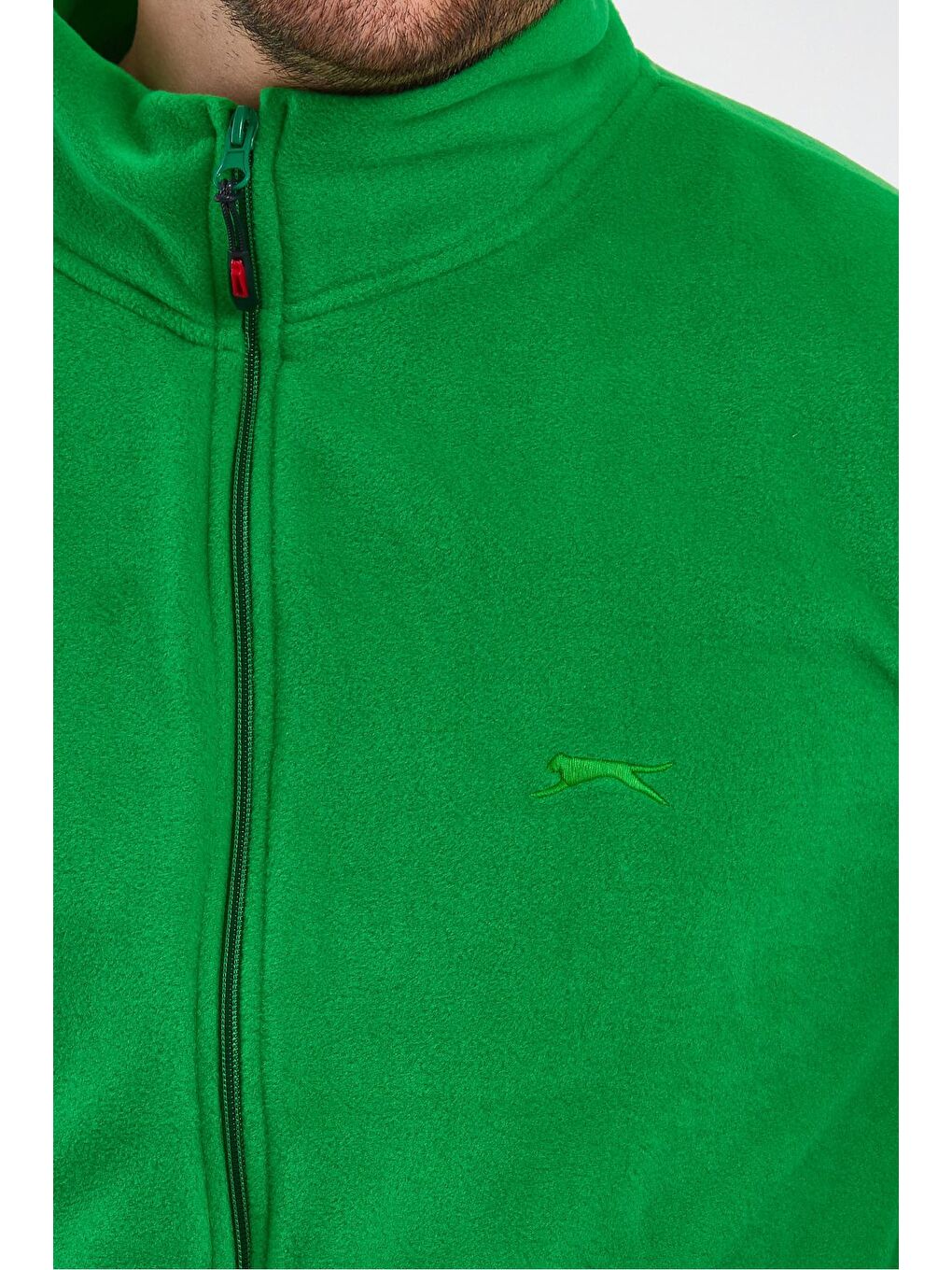 SANSA Erkek Fermuarlı Sweatshirt Hırka Yeşil-4