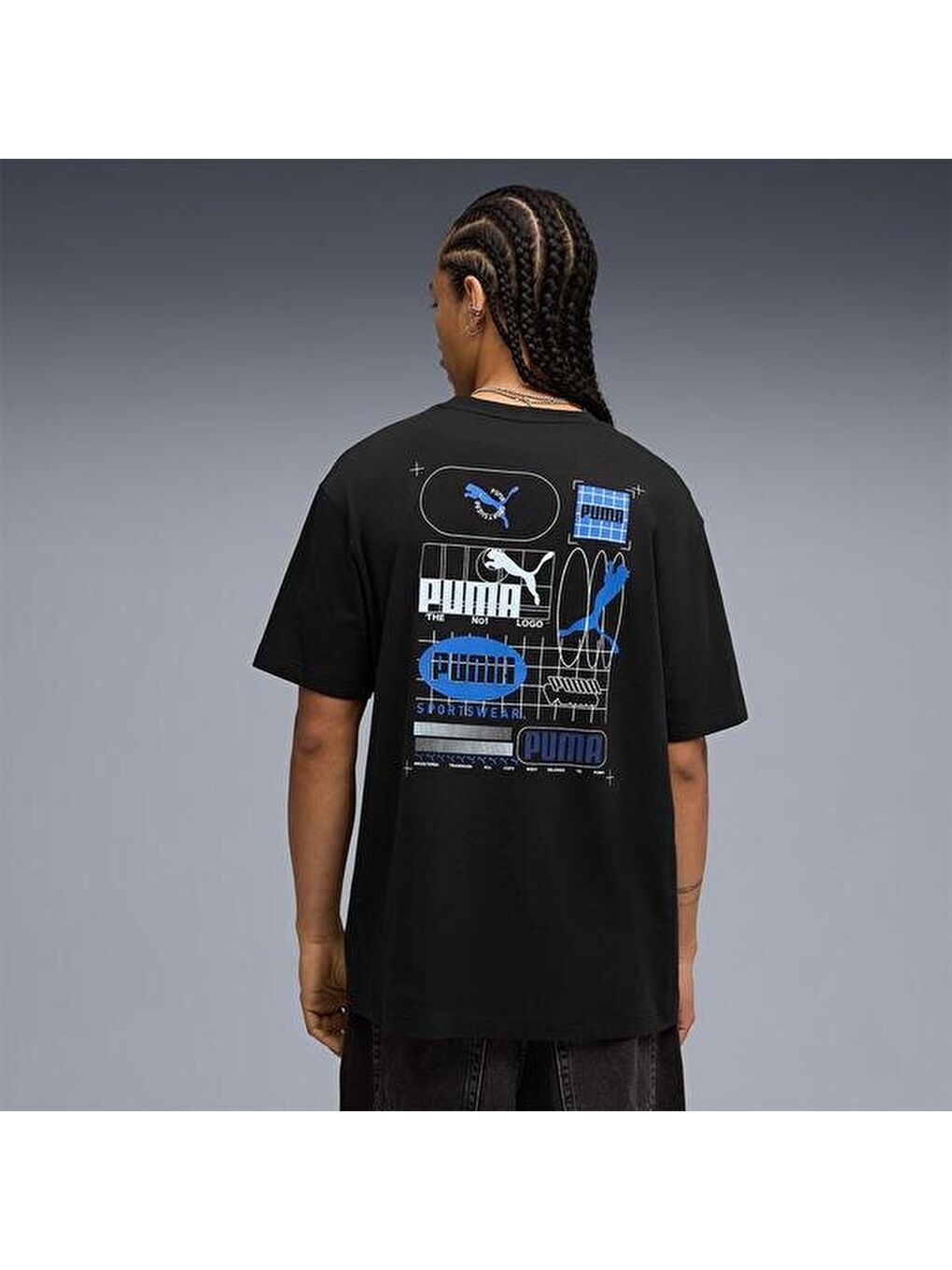 Graphic Erkek Siyah Tişört-1