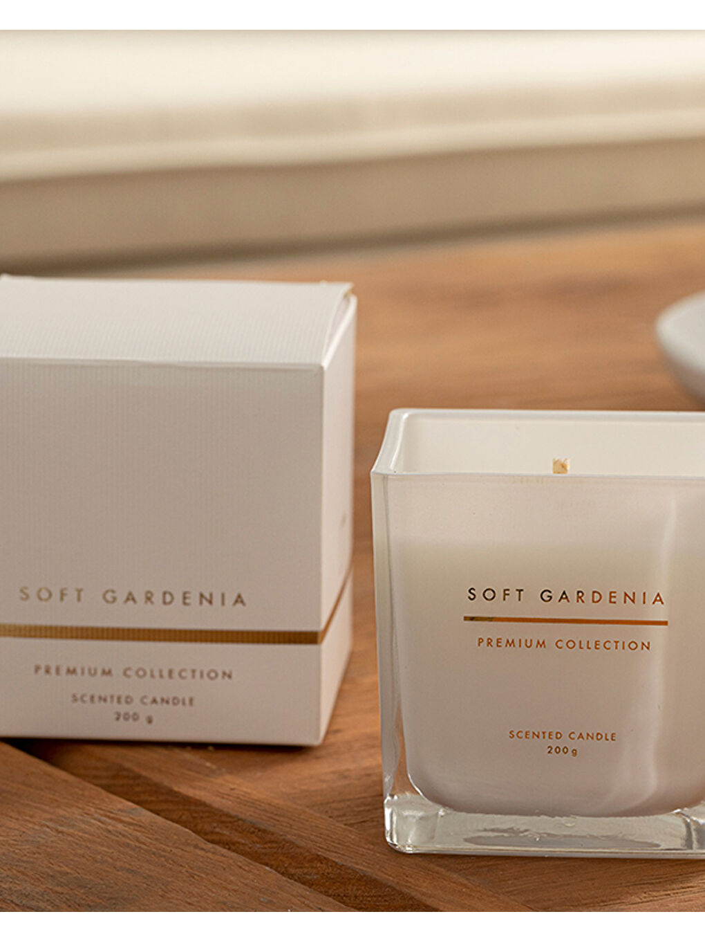 Sarı Soft Gardenia Kokulu Mum 200 gr-4