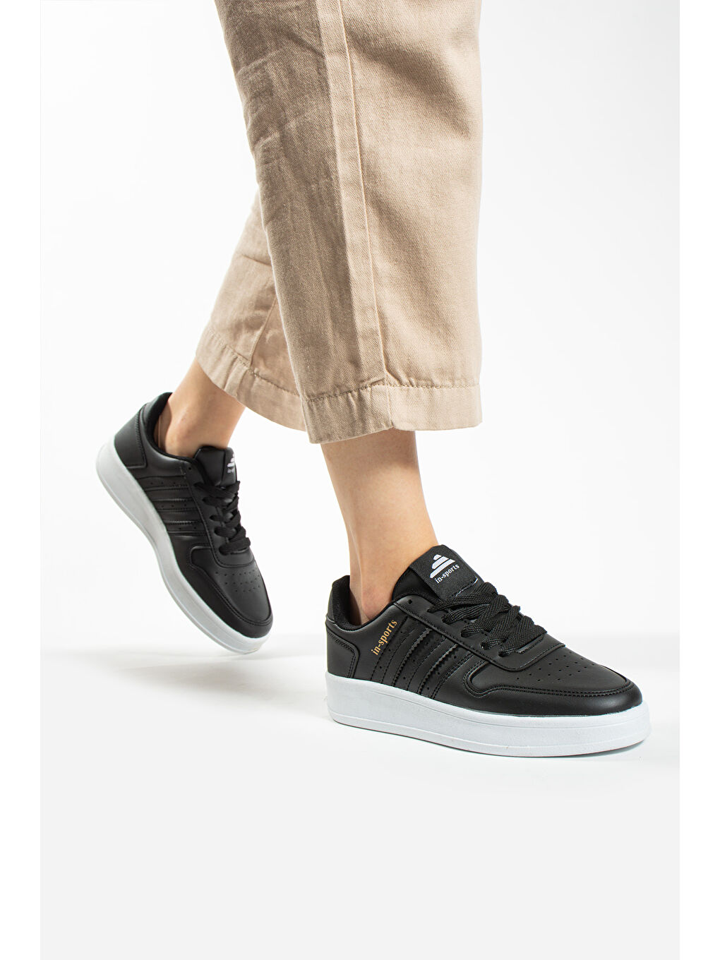 Siyah Kadın Ortopedik Sneakers Ve Spor Ayakkabı