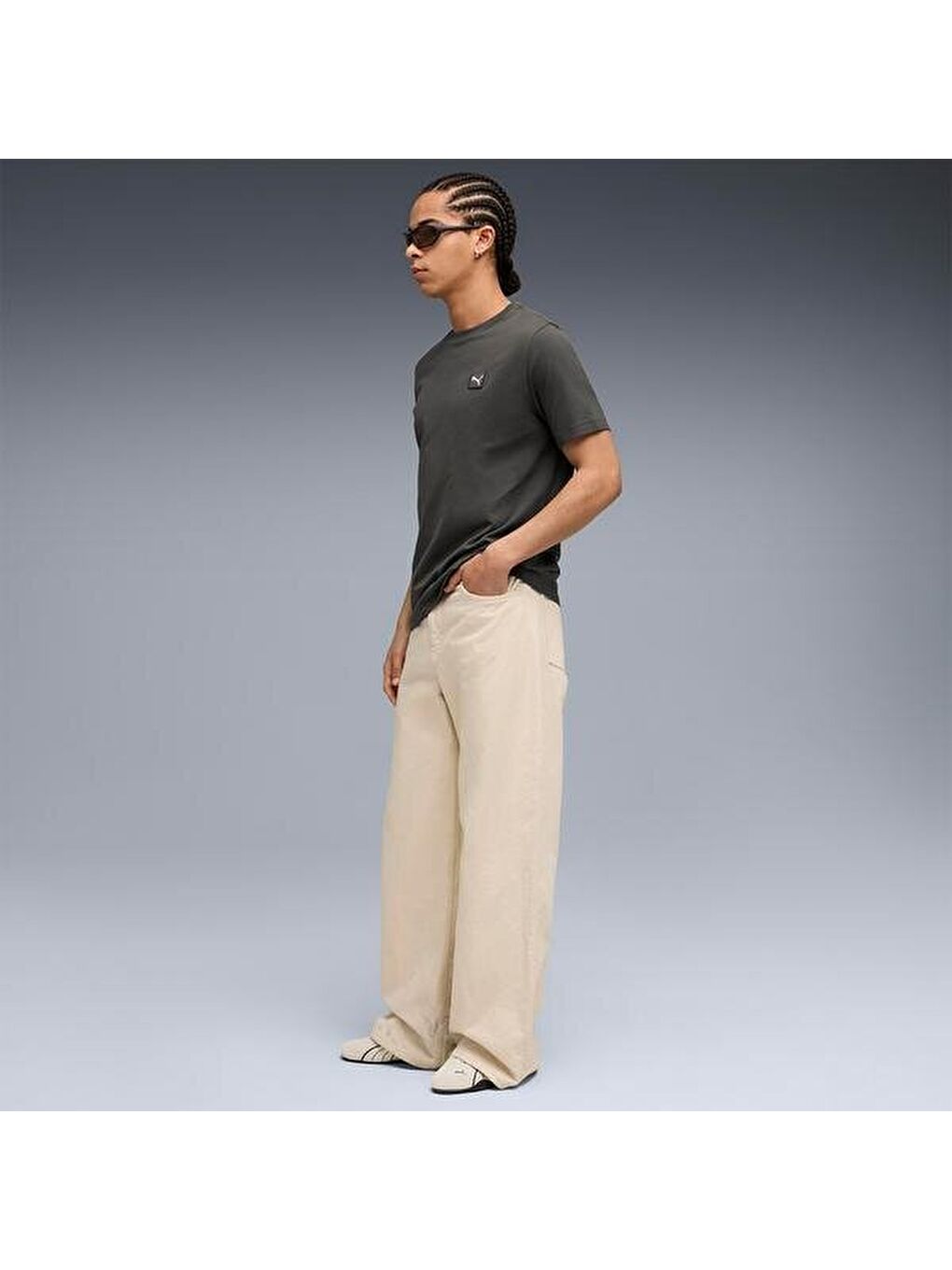 Essentials Elevated Erkek Gri Tişört-2