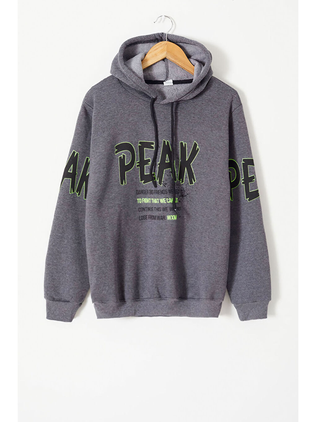 My Serenad Antrasit Erkek Çocuk İçi Polarlı Baskılı Sweatshirt 14152