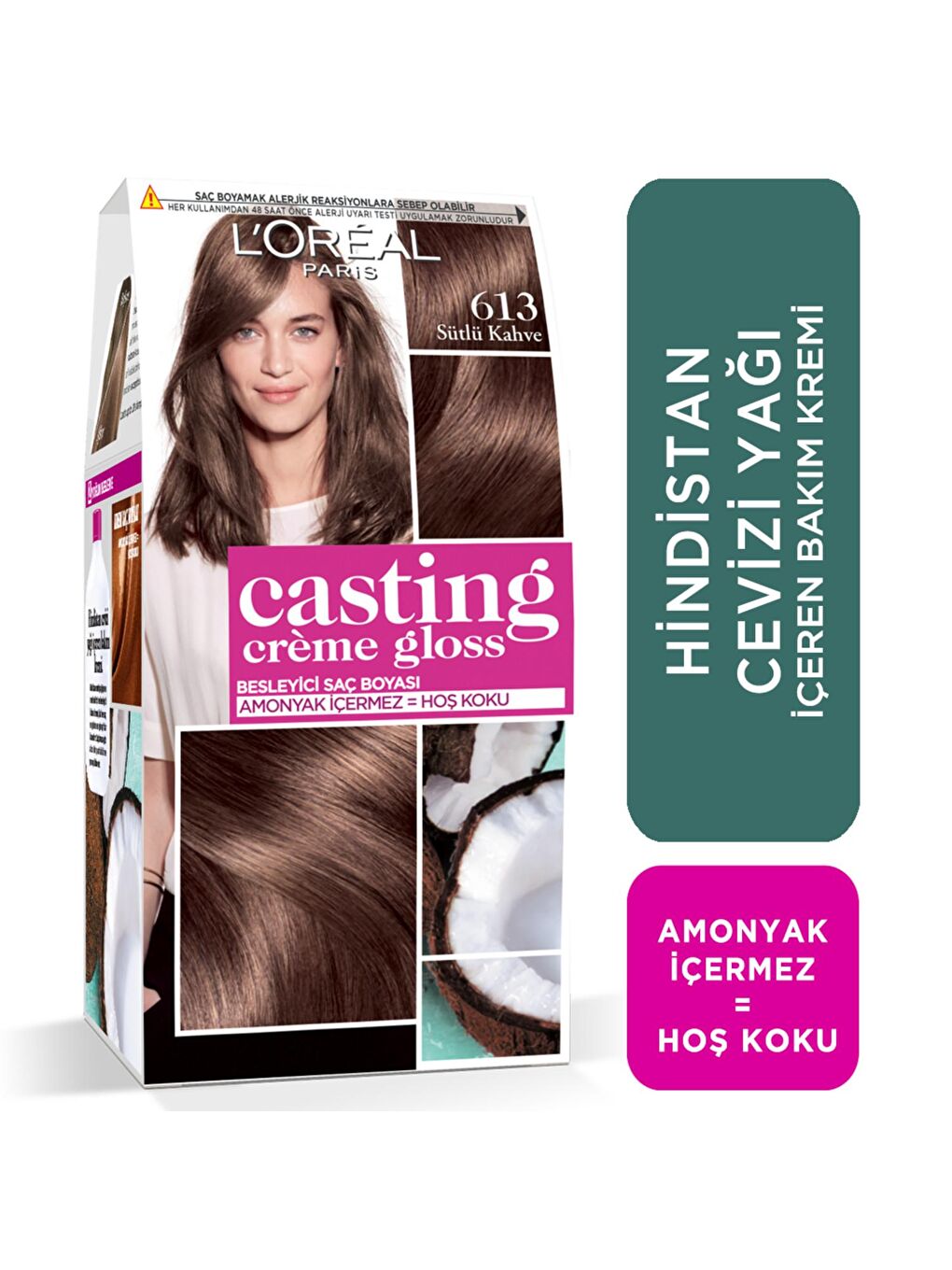 Casting Crème Gloss Saç Boyası - 613 Sütlü Kahve-1