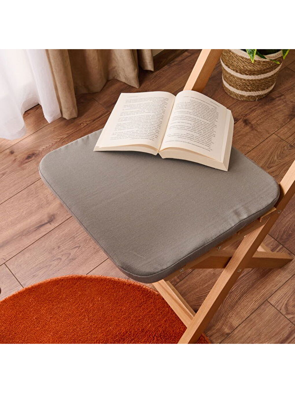 Soft Dinant Sandalye Minderi - Antrasit - 38x38 cm