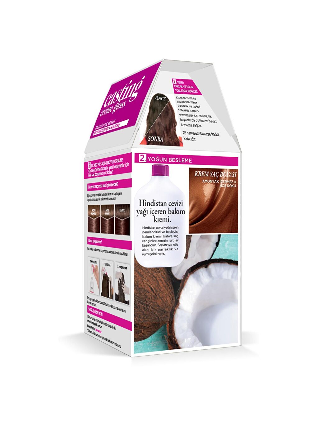 Casting Crème Gloss Saç Boyası - 613 Sütlü Kahve-3