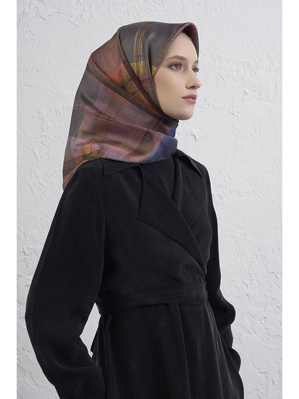 Karışık Saf İpek Sura Eşarp 9424D 06-2