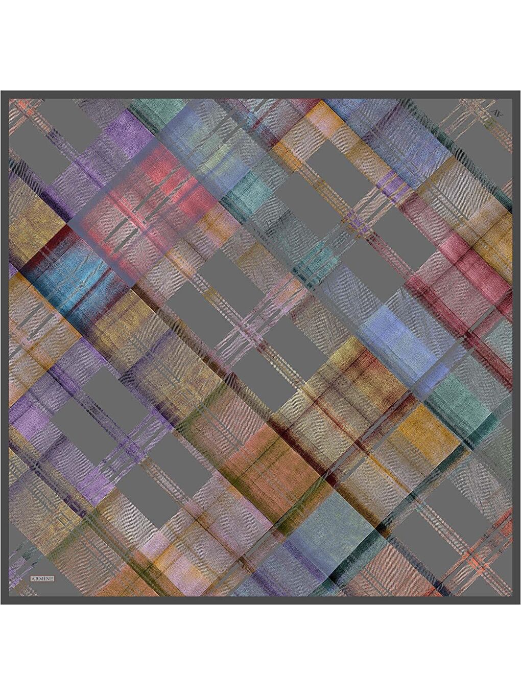 Karışık Saf İpek Sura Eşarp 9424D 06-3