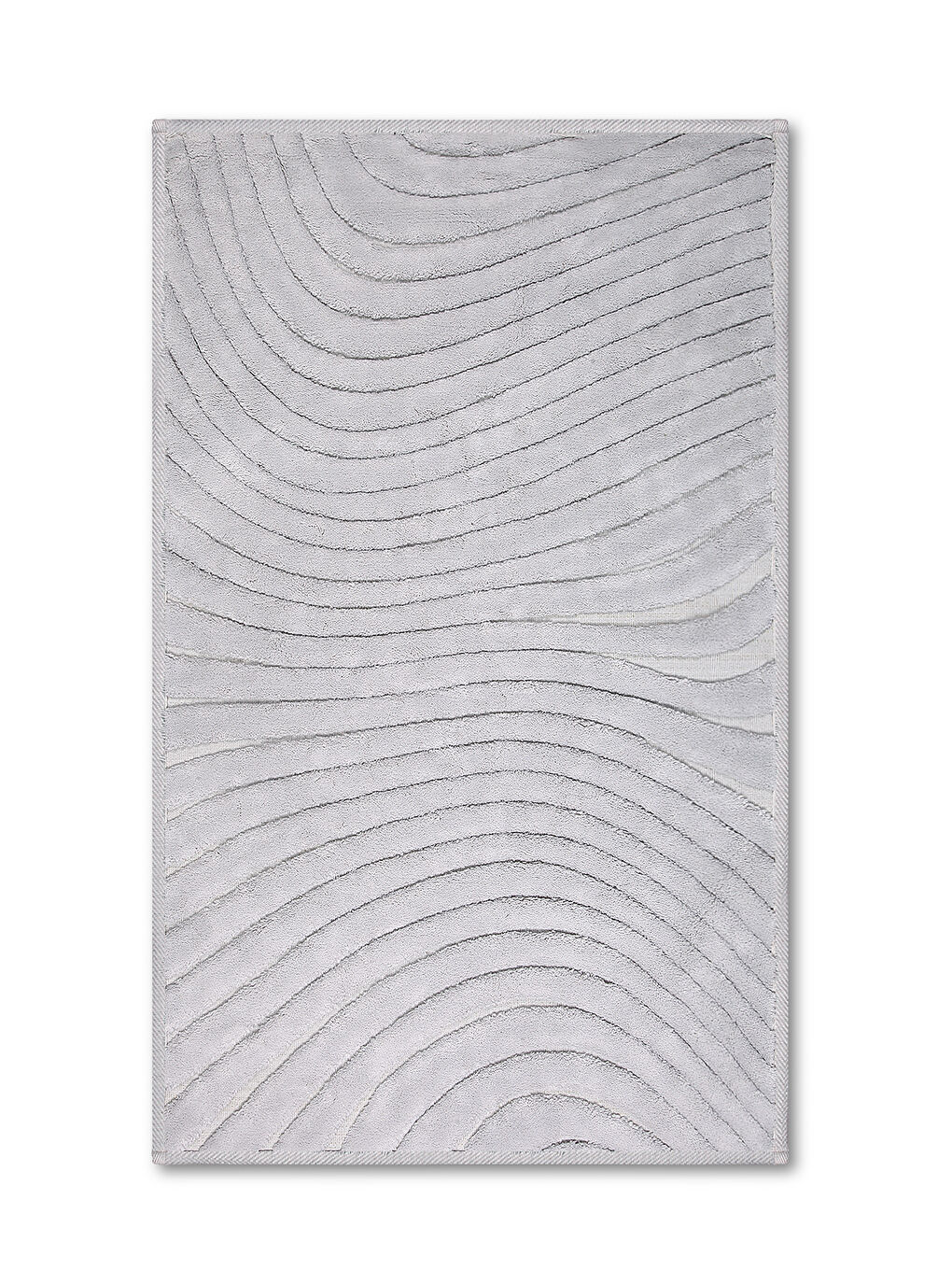 Chrimp Doğal Pamuklu 2'li Banyo Paspas Seti 60x100+50x60 Cm - Gri-1