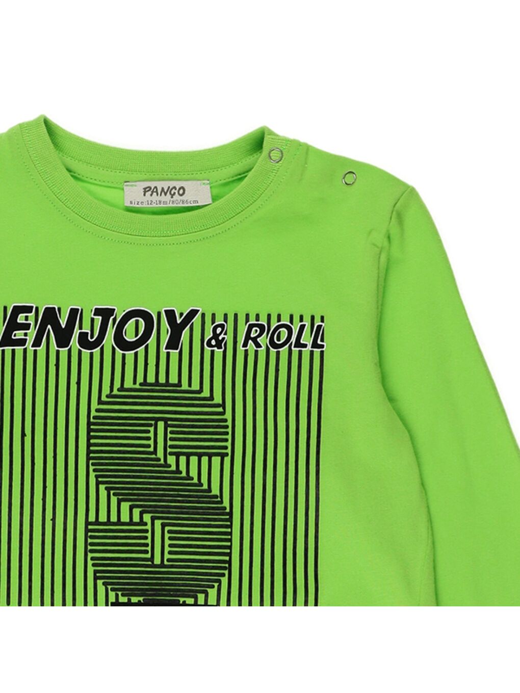 Panço Yeşil Erkek Çocuk  Baskılı T-Shirt - 2