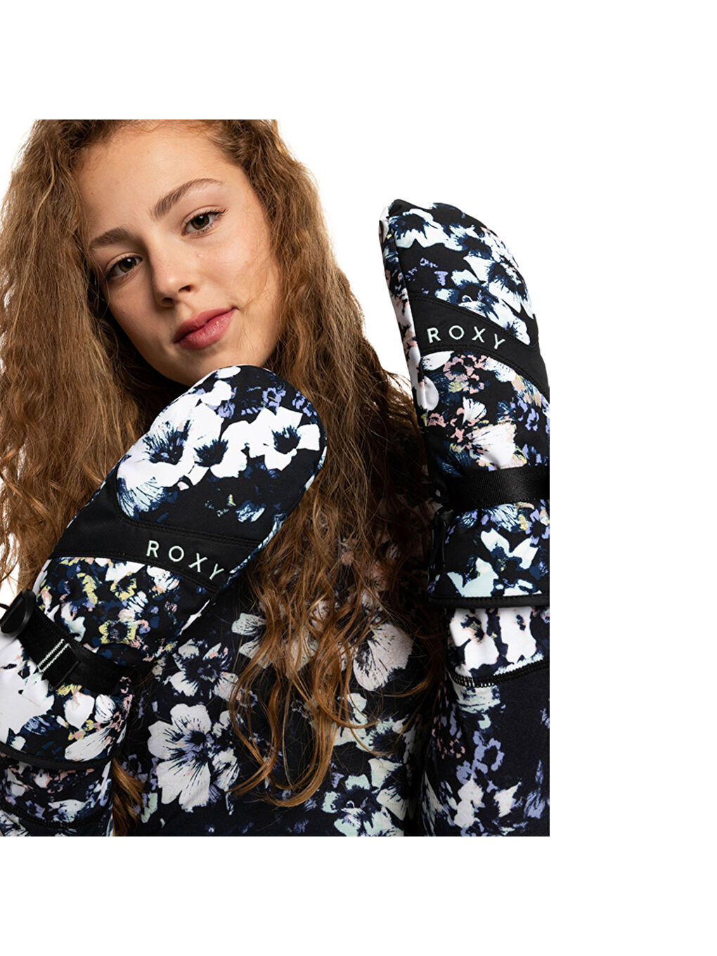 Siyah Kadın Kar Kayak Eldiveni Jetty Mitt-2