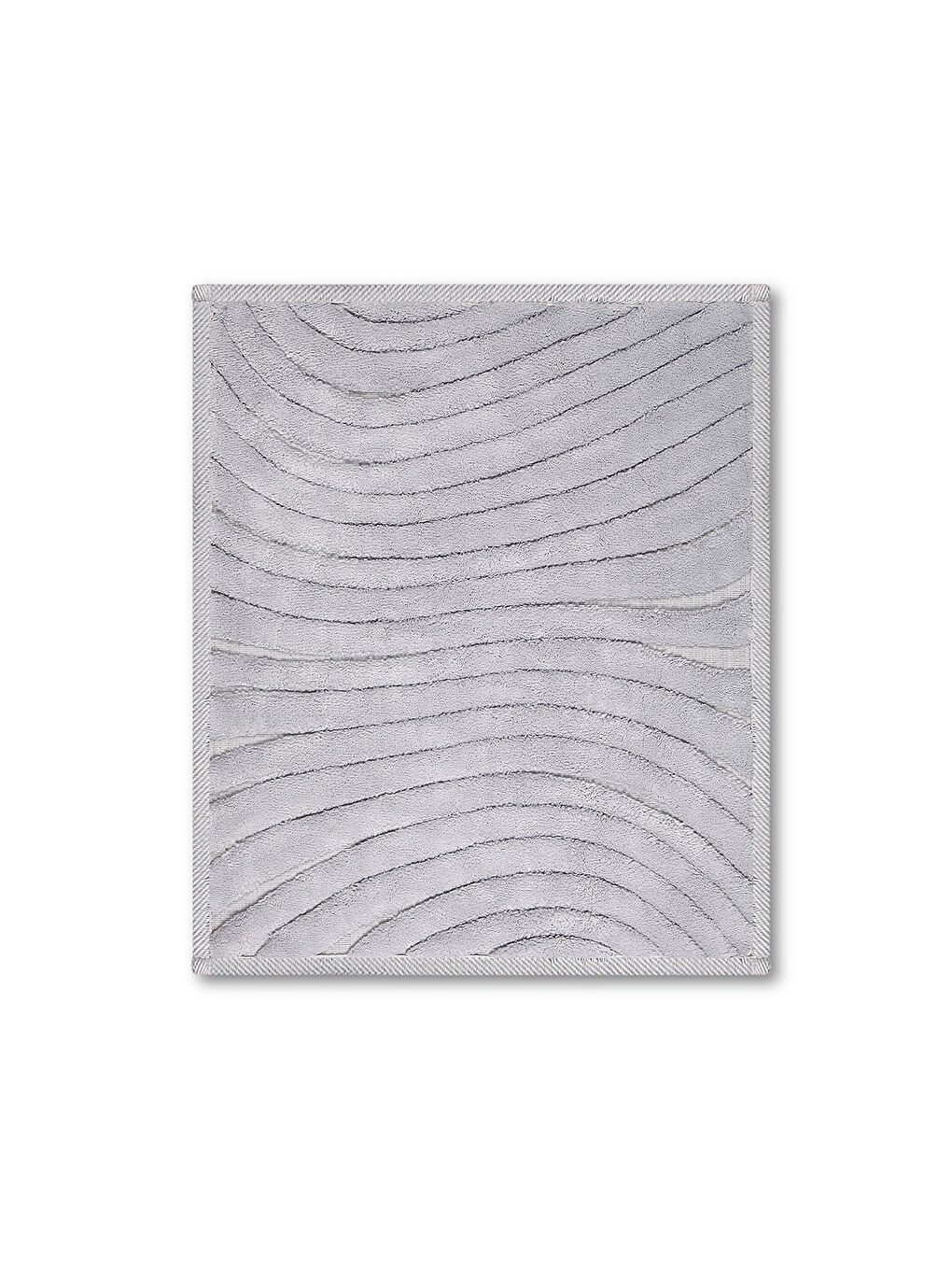 Chrimp Doğal Pamuklu 2'li Banyo Paspas Seti 60x100+50x60 Cm - Gri-2