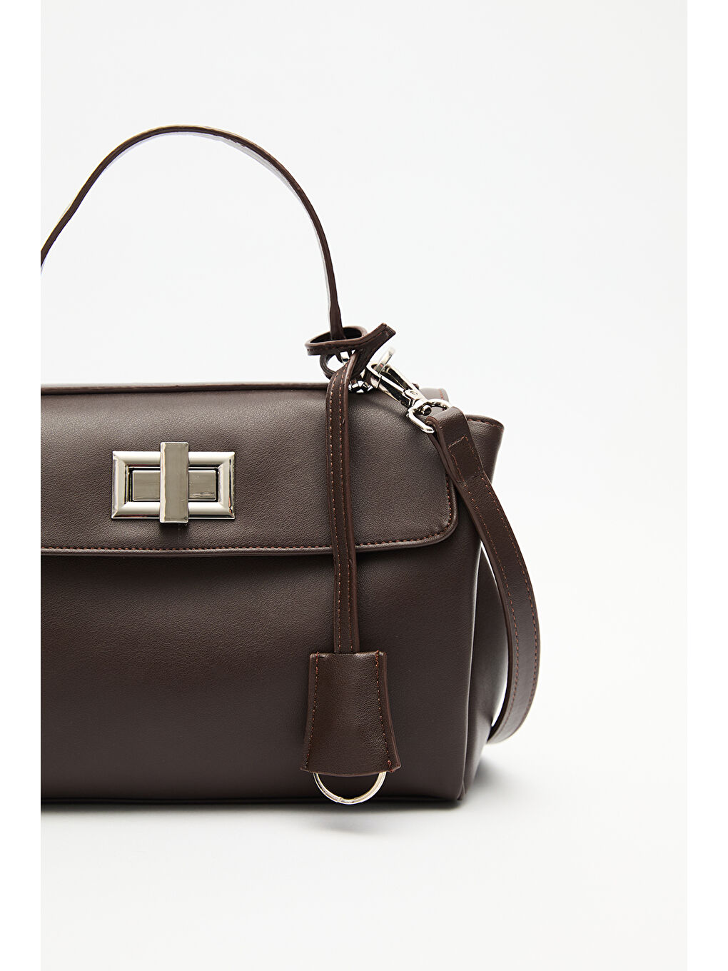 Kahverengi Arte Omuz Çantası Acı Kahve-2