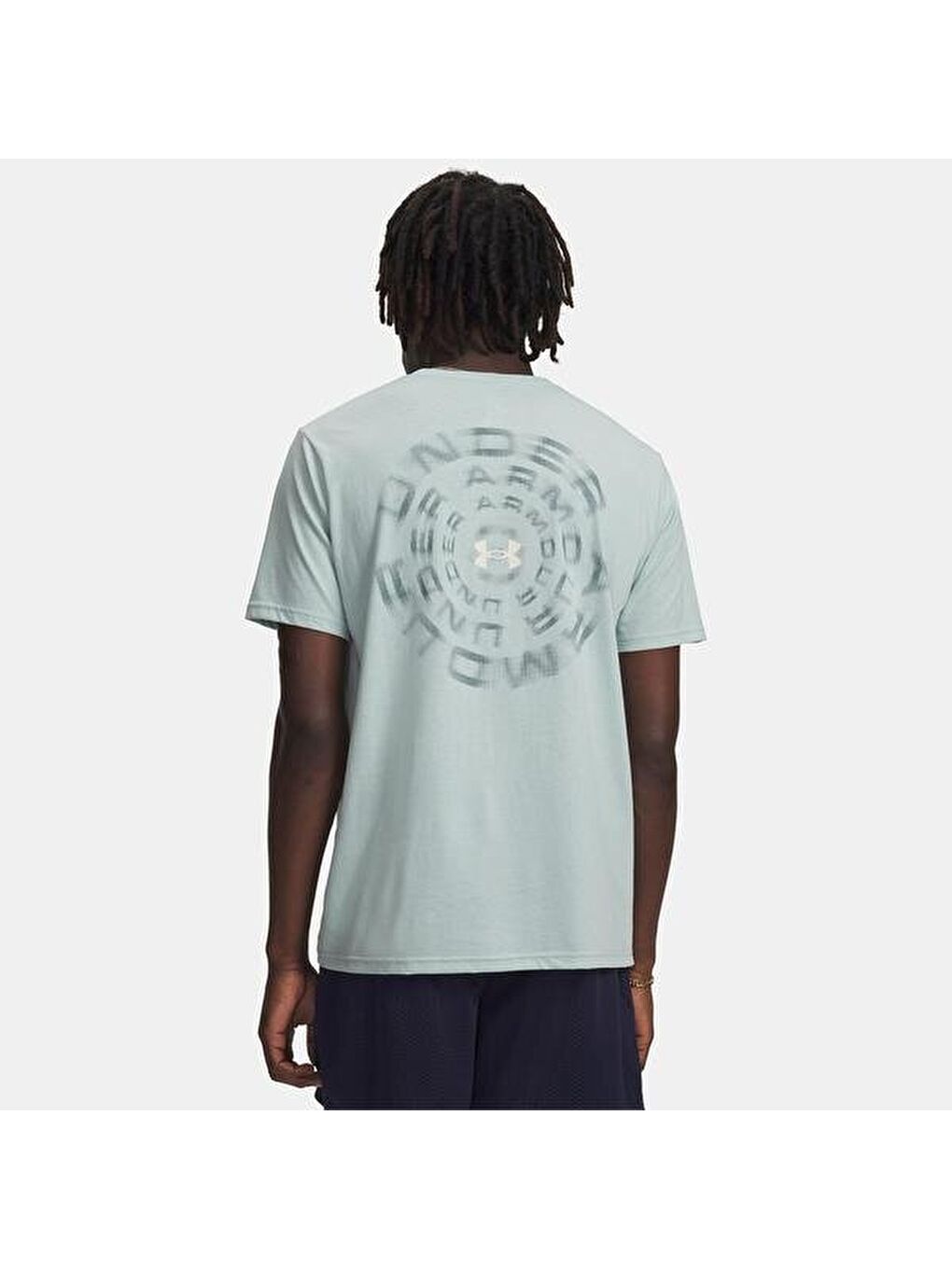 Blur Wordmark Erkek Mavi Tişört-1