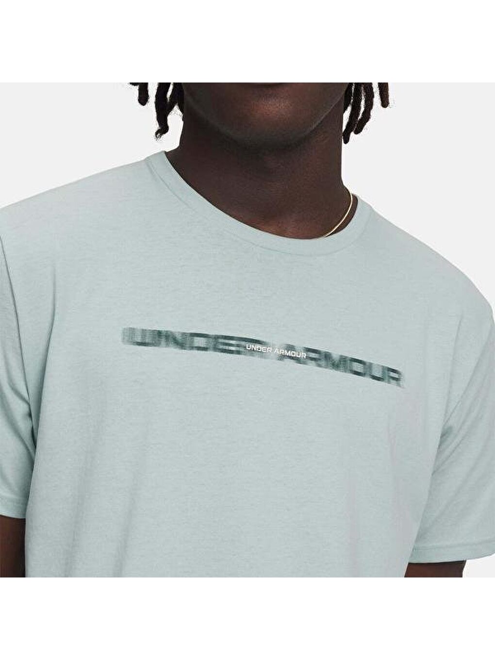 Blur Wordmark Erkek Mavi Tişört-2