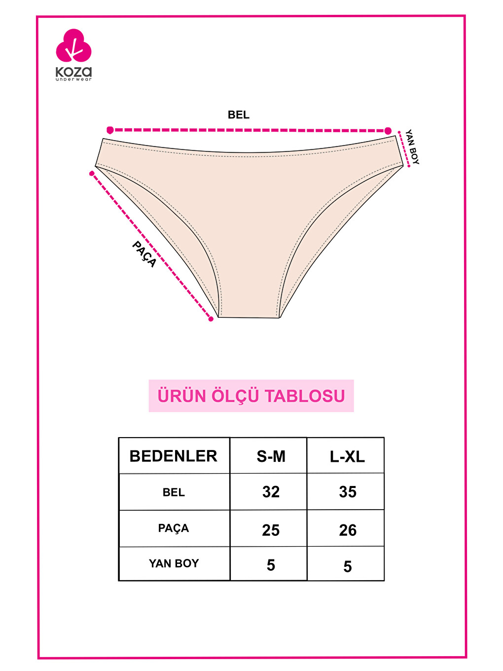 Pembe Kadın 7'li Desenli Pamuklu Elastanlı Külot-2