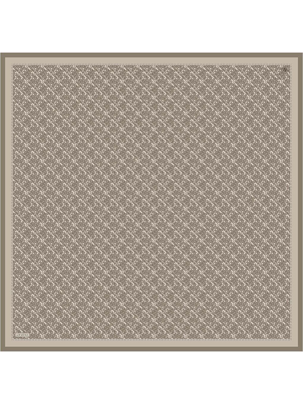 Kahverengi Saf İpek Sura Eşarp 9405D 57-3