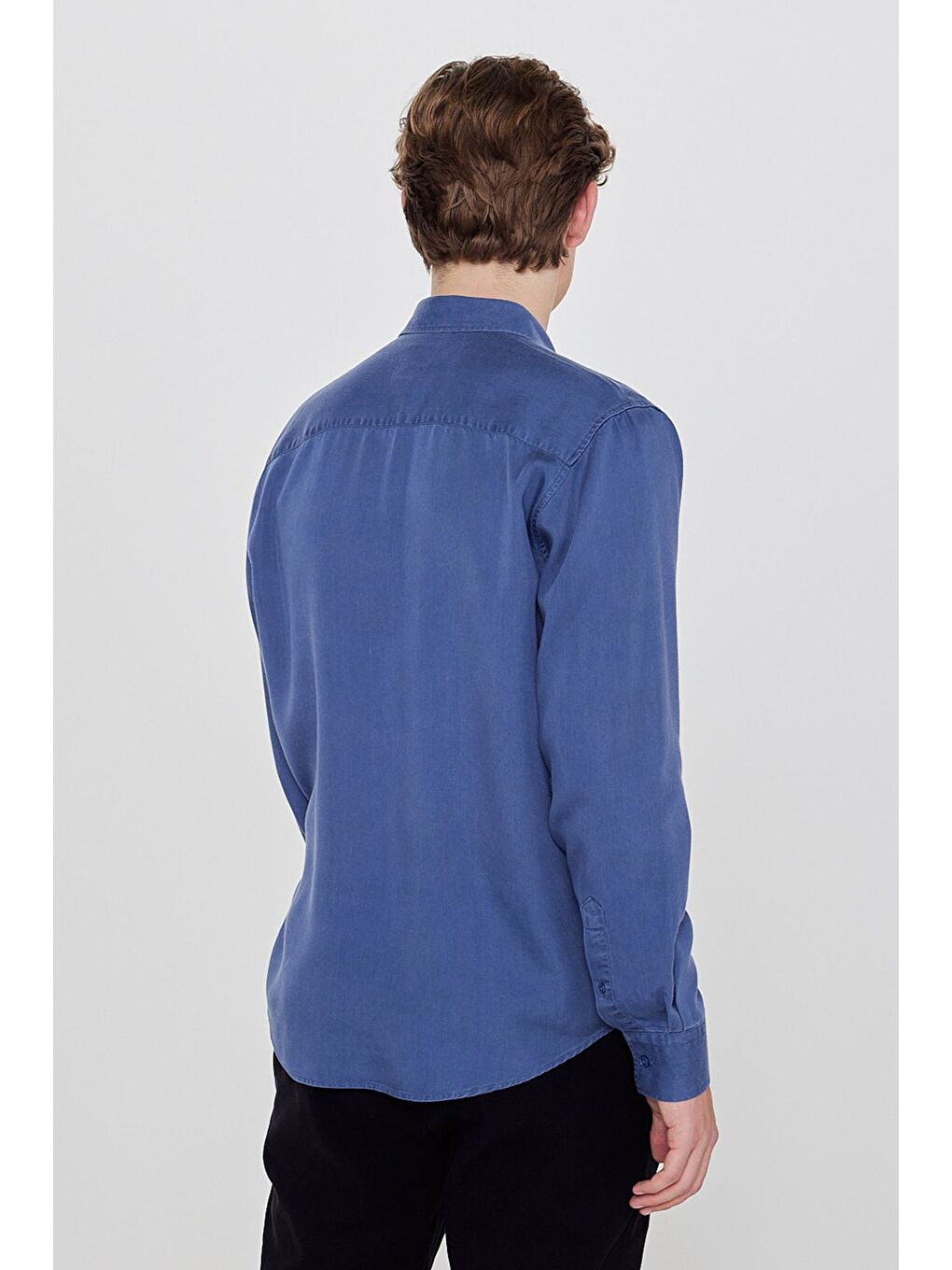 İndigo Regular Fit Klasik Yaka Gömlek-4