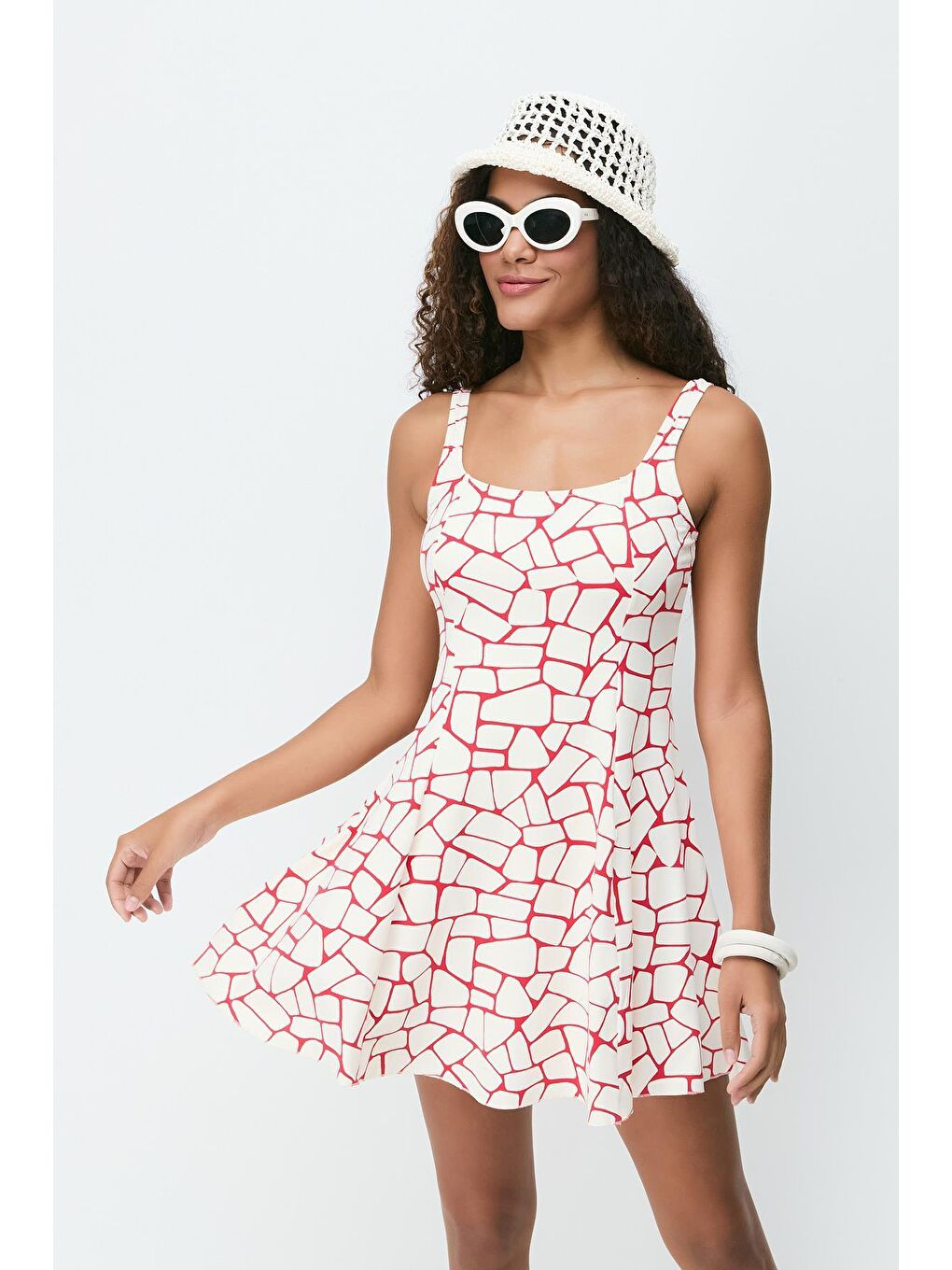 Mayo 7783 Ekru/Kırmızı