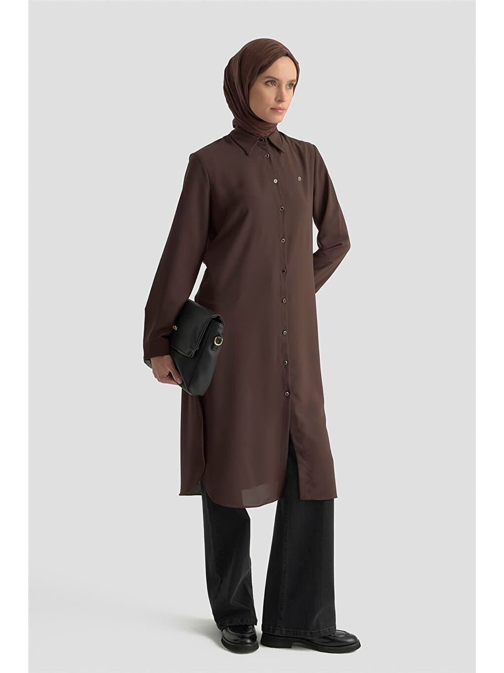 Trend Tunik 25Yt4300 Kahverengi-1