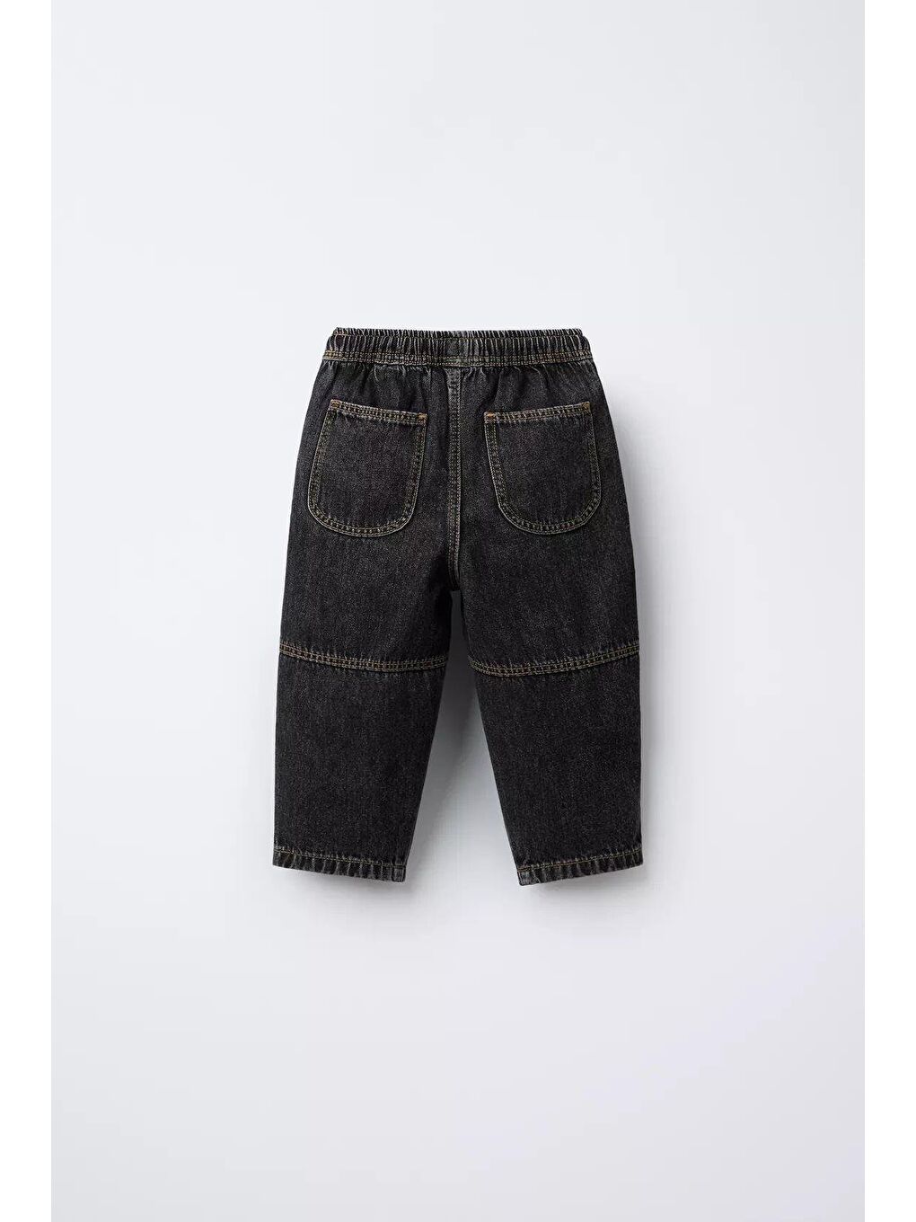 Antrasit Erkek Çocuk Pamuklu Siyah Denim Jogger Pantolon-1