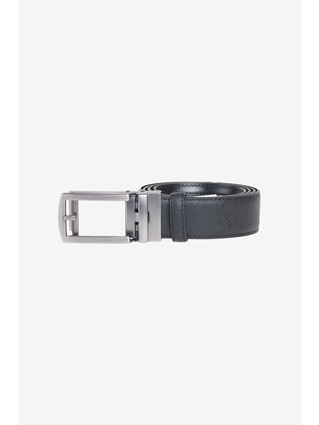 Erkek Siyah %100 Deri Deliksiz Klasik Kemer