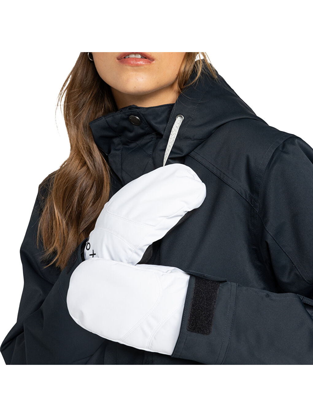 Roxy Jetty Solid Mitt Kadın Beyaz Kar Kayak Eldiveni-6